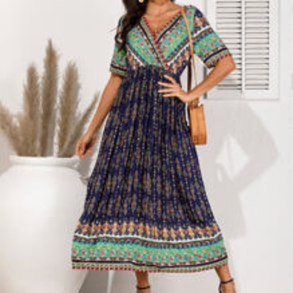 Shein Dress in XL Blue and Greens